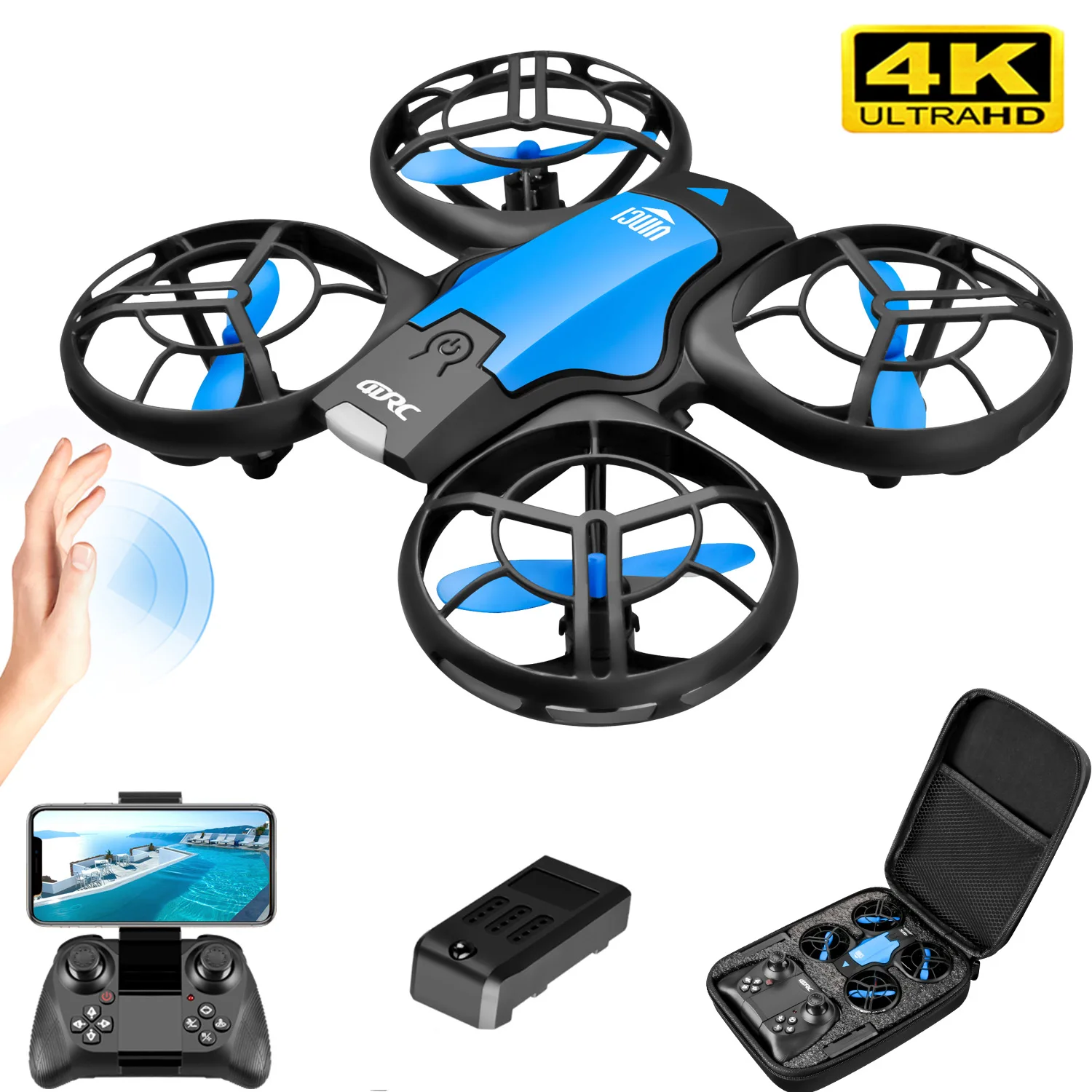 V8 Drone Mini Baru 4K Profesio - Rc Helicopter Mini ulasan dan harga