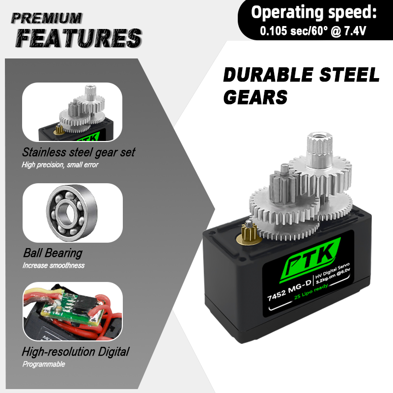 PTK 7452 MG-D 9G Servo Digital - Rc Helicopter Remote Control ulasan dan harga